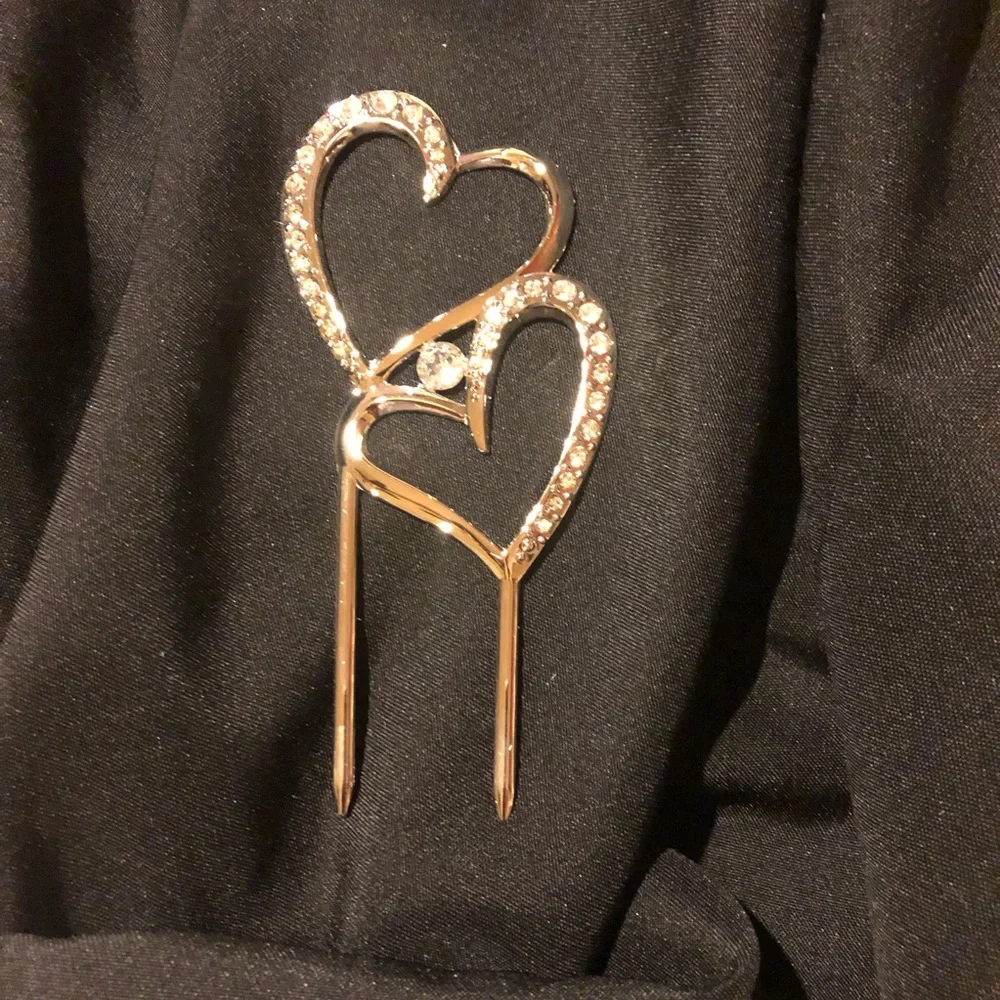 🌺New🌺 Double Heart Cake Pick